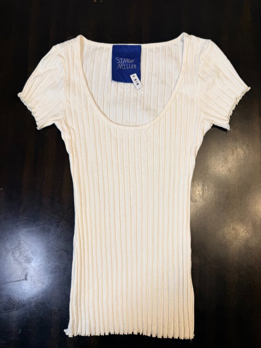 Simon Miller Women's White and Cream T-shirt